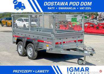 TEMARED PRO 2612/2 przyczepa dwuosiowa z burtami siatkowymi 60 cm