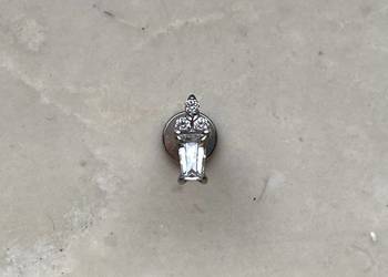 Kolczyk Labret Tytan z Cyrkoniami Lody / Rożek 3 mm x 6 mm, 4 mm (16G)