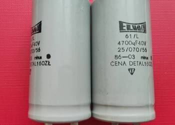 Kondensatory 4700uF/40V  ELWA 61/L
