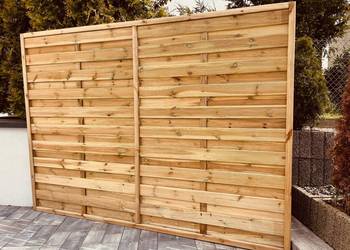 Solidny i Mocny Płot Pełen Prosty 250 cm x 180 cm Pergole Po