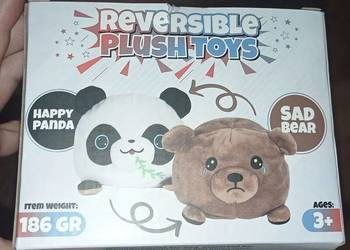 Miś panda i lisek dwustronny pluszowy NOWE