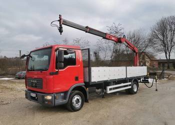 MAN TGL 12.210 żuraw HDS HYVA na pilota Radiowy rotator 4 podpory