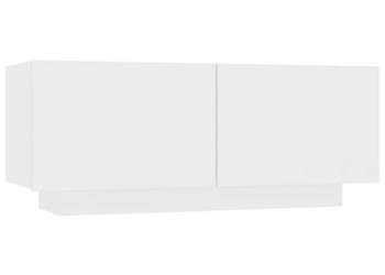 Szafka pod TV biała 100x35x40 cm materiał drewnopochodny WM-804436