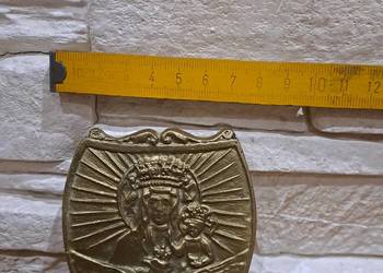 Ryngraf Matka Boska z dzieciątkiem - mosiądz Ryngraf Matka Boska z dzieciątkiem - mosiądz