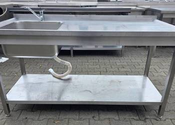 Zlew 1 Komorowy z Półką Duża Komora 160/70/85 cm M.1126 N