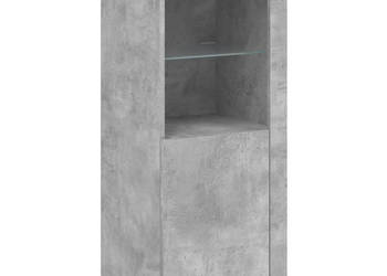 Szafka z oświetleniem LED szarość betonu 41x37x100 cm WM-836647