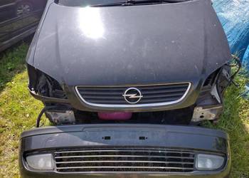 Zderzak Opel Zafira A czarny przód halogeny
