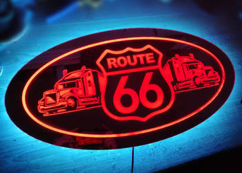 Lustro LEd RGB TIR BUS nad łóżko