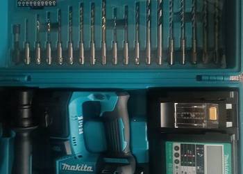 Makita zestaw SDS+ w walizce Młotowiertarka Bateria Ładowarka Wiertła