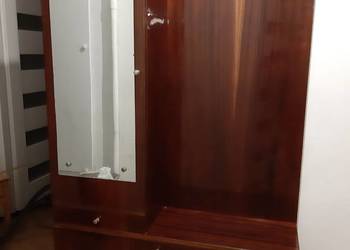 Garderoba do przedpokoju z lustrem,  PRL, vintage