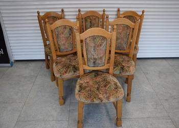 krzesła dębowe 6 sztuk - super stan