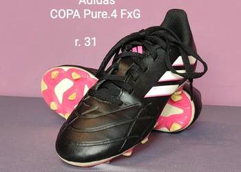 Buty Adidas - korki piłkarskie COPA Pure.4 FxG - dla dzieci, rozmiar 31