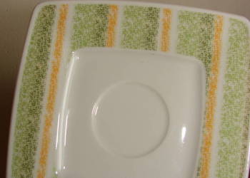 Lubiana porcelanowy talerzyk, spodek