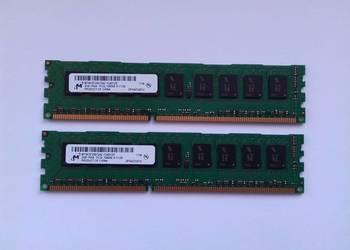 Micron DDR3, 4GB,(2GB+2GB), 1333MHz, PC3L 10600 DIMM, używana sprawna, MT9K