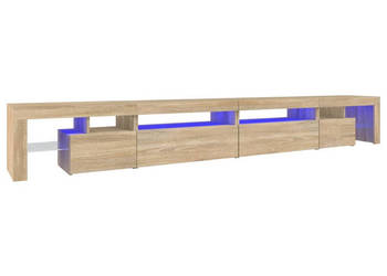 Szafka pod TV z oświetleniem LED dąb sonoma 290x365x40 cm WM-3152804