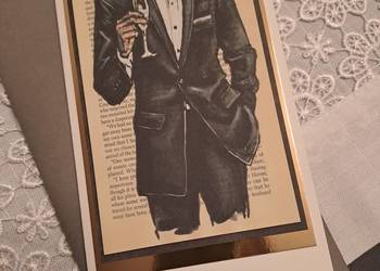 Kartka z okazji  urodzin dla mężczyzny. Kartka z okazji  urodzin dla mężczyzny.