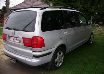 ZDERZAK TYŁ TYLNY SEAT ALHAMBRA FL 00-10 LB7Z srebrny