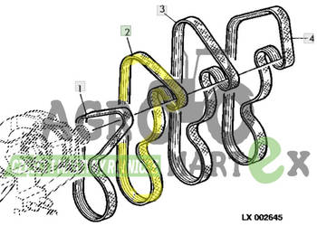 L115660, L111805 PASEK WIELOROWKOWY JD zam
