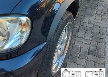 Mercedes W163 ML nakładki na błotniki kpl 4 szt listwa sierp