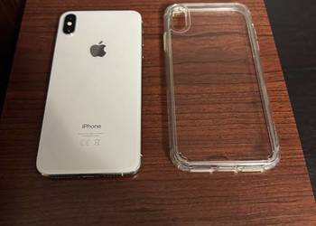iPhone XS Max 64GB Silver | Nowa bateria 100% | Stan BDB | SPIGEN