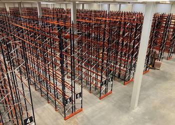 Regały paletowe MECALUX.  1000 KG PALETA