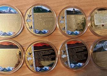 Moneta Medal Numizmat Góry Nuty Jeden za Wszystkich Wszyscy za Jednego