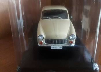 FSM Syrena 105 beżowa Deagostini Hachette 1:24 kultowe legendy FSO PRL