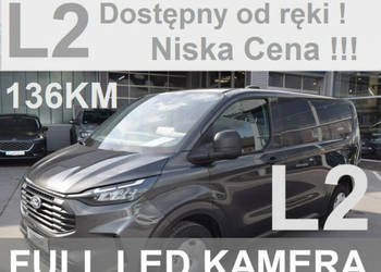 Ford Transit Custom L2 136KM Od ręki Super Cena FullLed HAK Kamera Czujnik…