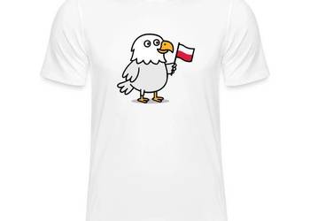 Koszulka dziecięca sportowa orzełek z flagą Polski