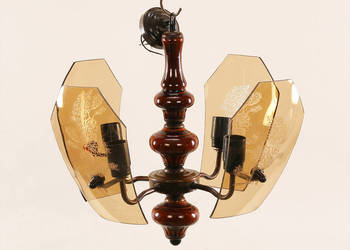 Żyrandol, lampa sufitowa 4- żarówkowa