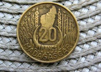 Madagaskar Francuski 20 Frank 1953r