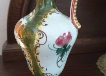 Amforka ceramiczna, włoska, ręcznie wykonana