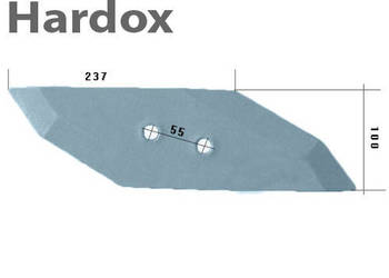 Dłuto 100ha! HARDOX 3365541/L S2WL części do pługa LEMKEN