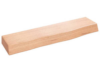 Półka jasnobrązowa 40x10x4 cm lakierowane lite drewno dębowe WM-363621