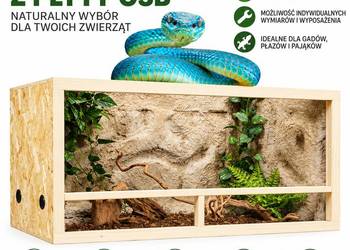 Terrarium z płyty OSB 120x60x60 cm