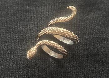 Pierścionek wąż regulowany