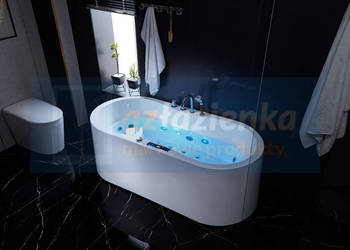 Wanna z hydromasażem LS-4480 170cmx80cmx58cm chromoterapia