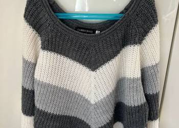 Piękny basicowy sweterek w paski Cameo Rose M