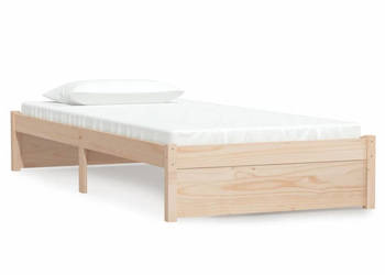 Rama łóżka lite drewno pojedyncza 90x190 cm WM-814914