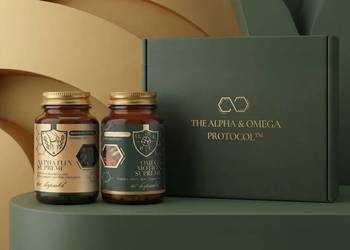 Alpha&Omega Protocol Suplement diety. Zawiera dwa produkty w kapsułkach.