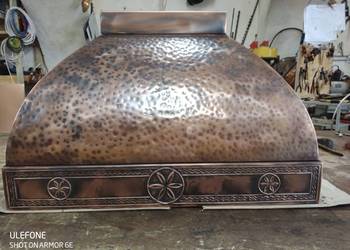 Okap kuchenny miedziany , okap miedziany copper hood