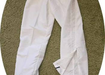 Spodnie z cienkiego materiału - białe, sportowe