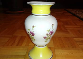 Ozdobny wazon ceramiczny PRL