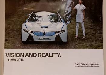 Kalendarz plakatowy ścienny oryginalny BMW 58 x 54 cm.