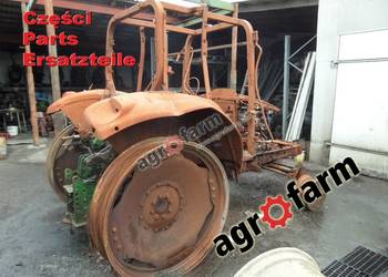 John Deere 6130 2WD części, oś, skrzynia biegów