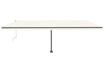 Wolnostojąca automatyczna markiza 600x300 cm kremowa WM-3069807