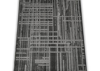 DYWAN SZNURKOWY SIZAL 120X170 CM 988 GREY/BLACK ANTYPOŚLIZGOWY PŁASKOTKANY