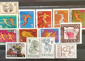 Znaczki polskie rok 1966 kasowane
