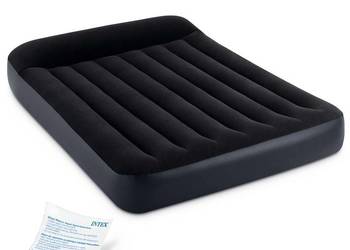 Materac dmuchany dwuosobowy 191x137x25 cm łóżko z zagłówkiem INTEX 64142