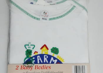 Zestaw Nowych Body Niemowlęcych (2-pak) – 100% Bawełna